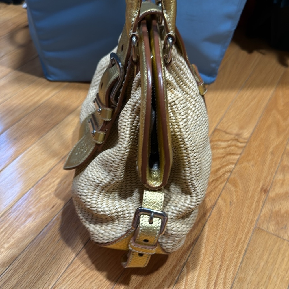Prada Paglia Straw Shoulder bag Metallic gold - Picture 7 of 8